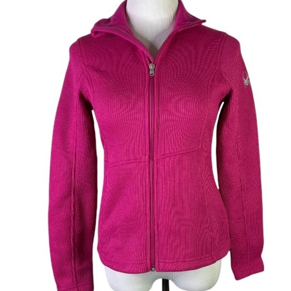 Spyder Endure Full Zip Mid Layer Jacket Size Small
Pink Layering Fleece Lined - Picture 3 of 9